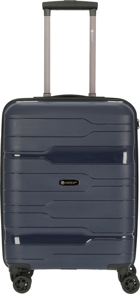 CHECK.IN Memphis - 4-Rollen-Kabinentrolley 55 cm (blau)