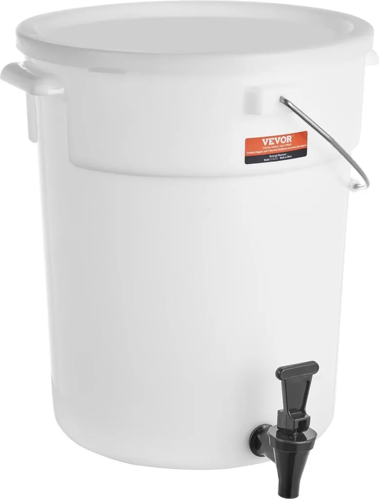 Distributore di bevande, distributori di bevande da 5 galloni per feste, distributore di succhi in plastica con rubinetto e coperchio, distributore di tè freddo, limonata e acqua, per ristoranti, hotel, feste - 10