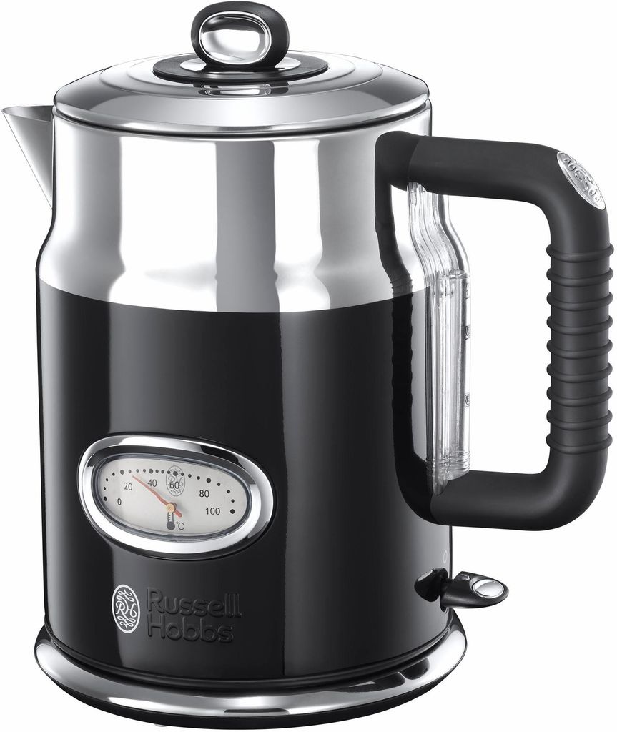 Russell Hobbs Wasserkocher Retro, Schwarz, 1,7 Liter Produktbild 