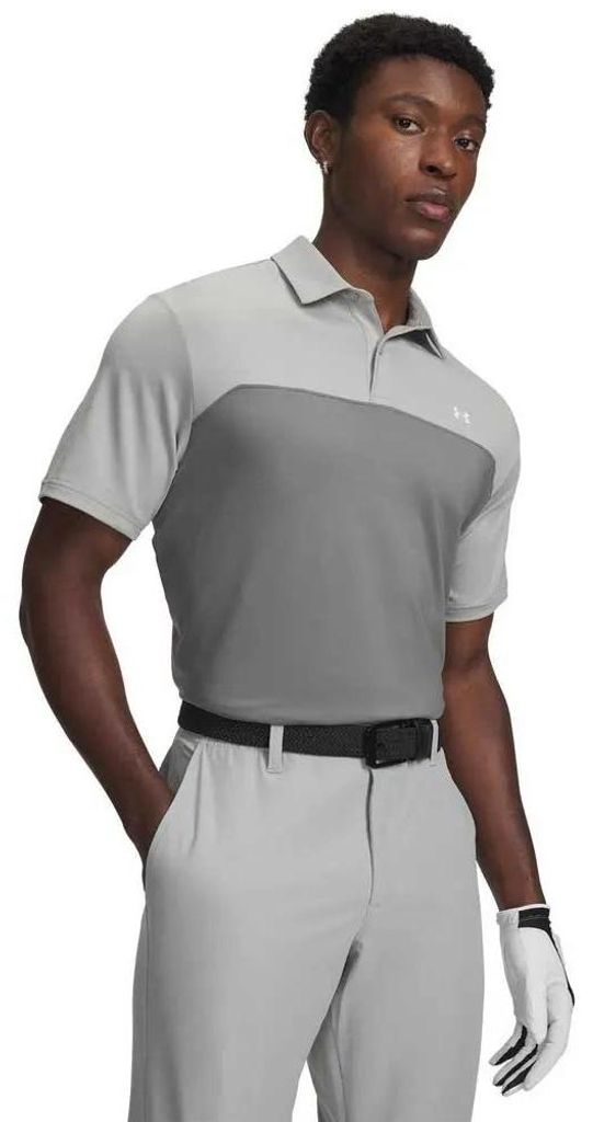 Under Armour Golf T2g Colorblock Kurzarm-poloshirt Grau XL Produktbild 