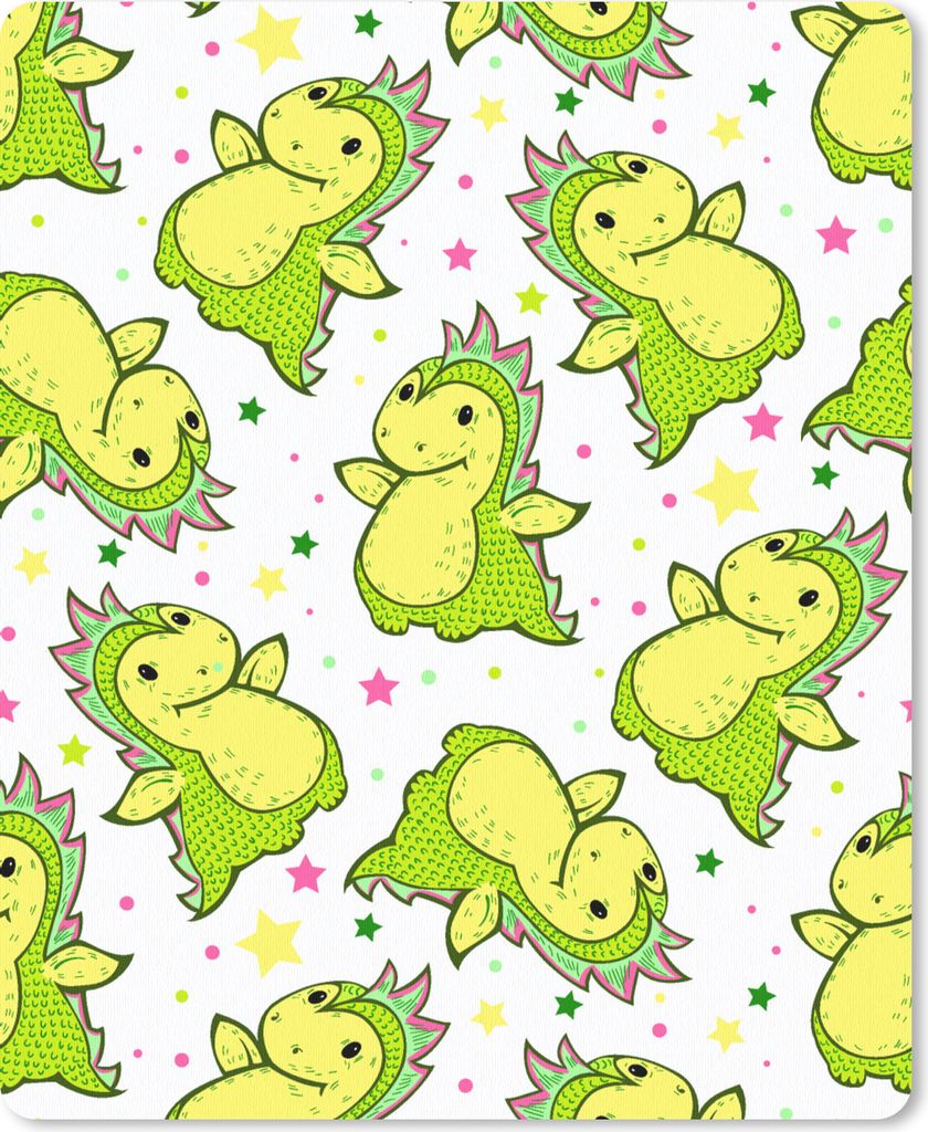 MuchoWow Mauspad Mousepad Drache - Junge - Sterne - Regenbogen - Design 30x40 cm - Mousepads - Maus Mat - Pad - Mausunterlage - Mausmatten
