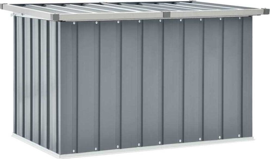 vidaXL Box da giardino grigio 109x67x65 cm Immagine del prodotto 