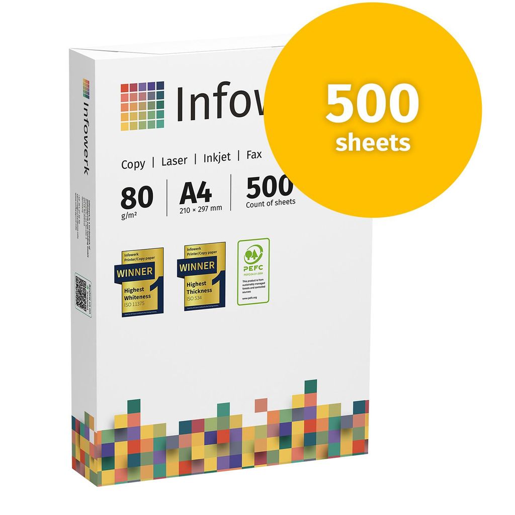 Infowerk Papier do tlačiarne kopírovací papier 500 listov 1 Obrázok produktu 