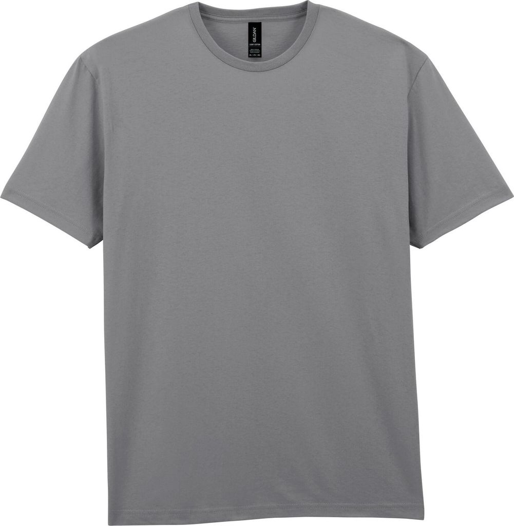 Gildan - T-Shirt für Herren/Damen Uni, Leicht, Baumwolle BC7242 (XXL) (Holzkohle)