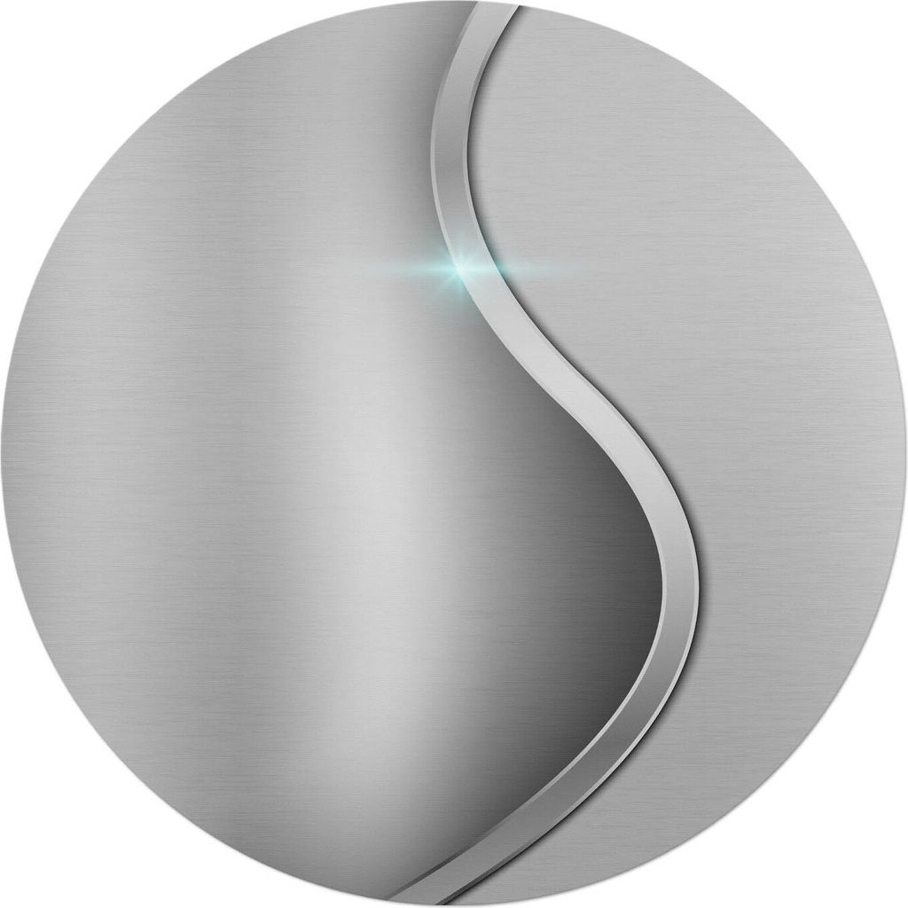 Metallische Welle – Bodenschutzmatte – Stuhlunterlage – Bürostuhlmatte – Rutschfeste Bodenmatte – Schutzmatte für Hartboden – fi 100 cm