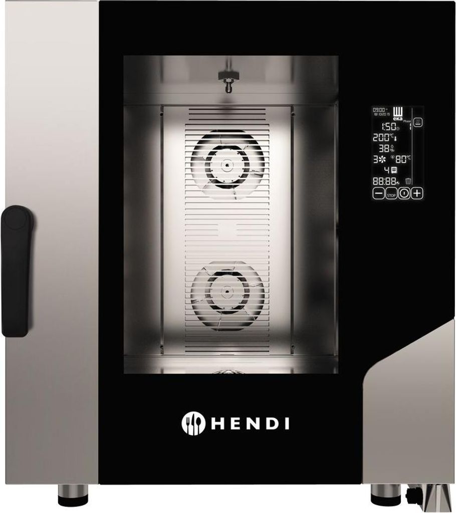 HENDI Konvektions-Dampfgarer Contact 7x GN 1/1, 400V/10400W, 730x849x(H)850mm
