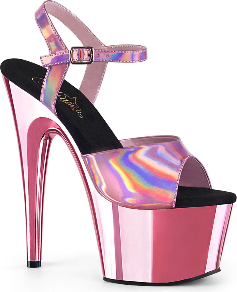 ADORE-709HGCH Damen Sandale von Pleaser, Rosa , EU 38, US 8