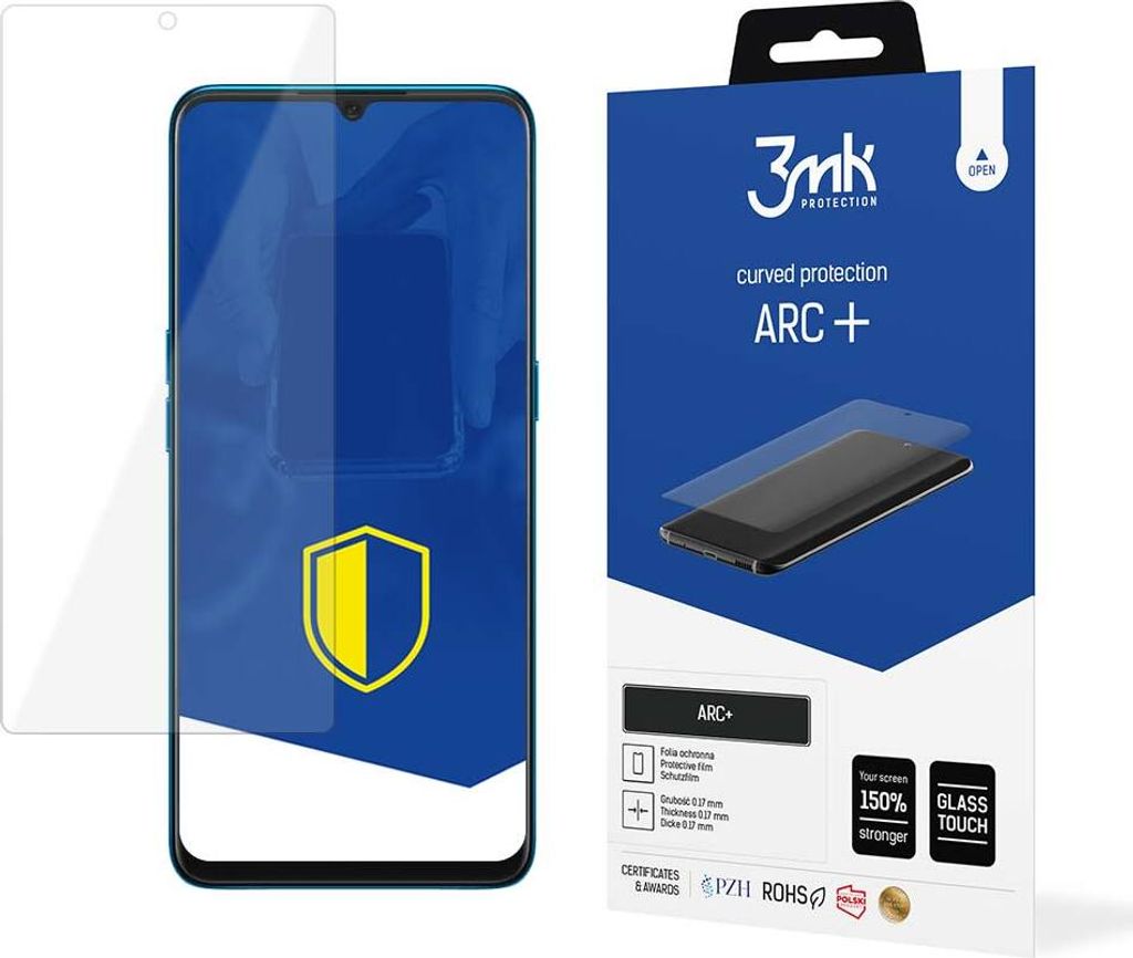 3mk Display Schutzfolie ARC+ fr Oppo A91 0,17mm Self-Heal