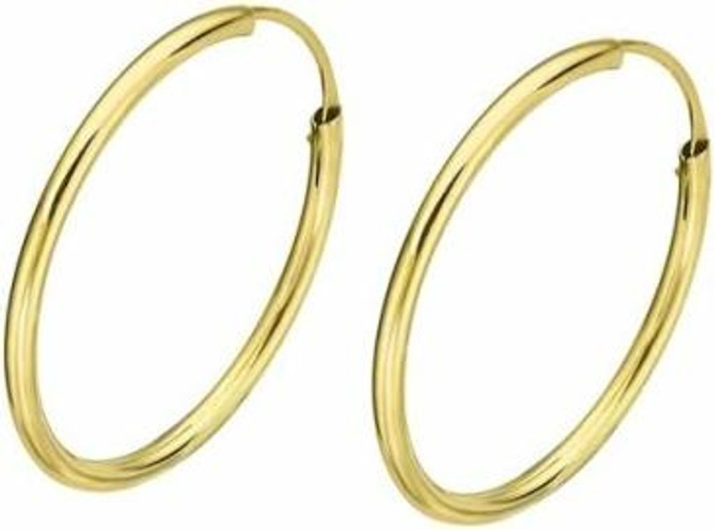 Paar 9-KarÄ Tige Lotus-Ohrringe, 9-KarÄ Tiges Gold Au00001/12