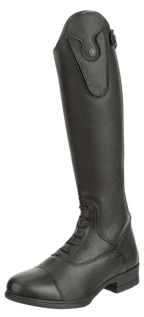Suedwind Equestrian Reitstiefel Kinder Nova Kids Fun Leather Winter Convertible Kinderreitstiefel Black 36 ST