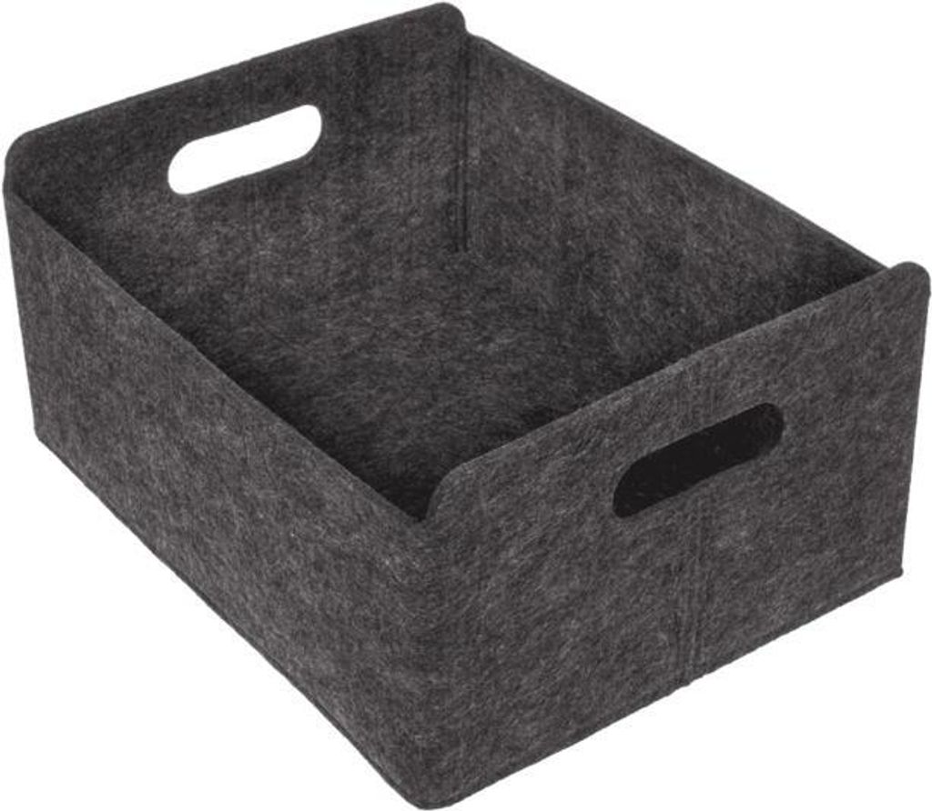 OOTB Dunkelgraue Filz-Aufbewahrungsbox