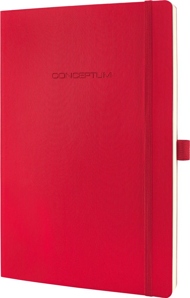 SIGEL CO315 Notizbuch Conceptum, Softcover, ca. A4, liniert, rot, 194 S.