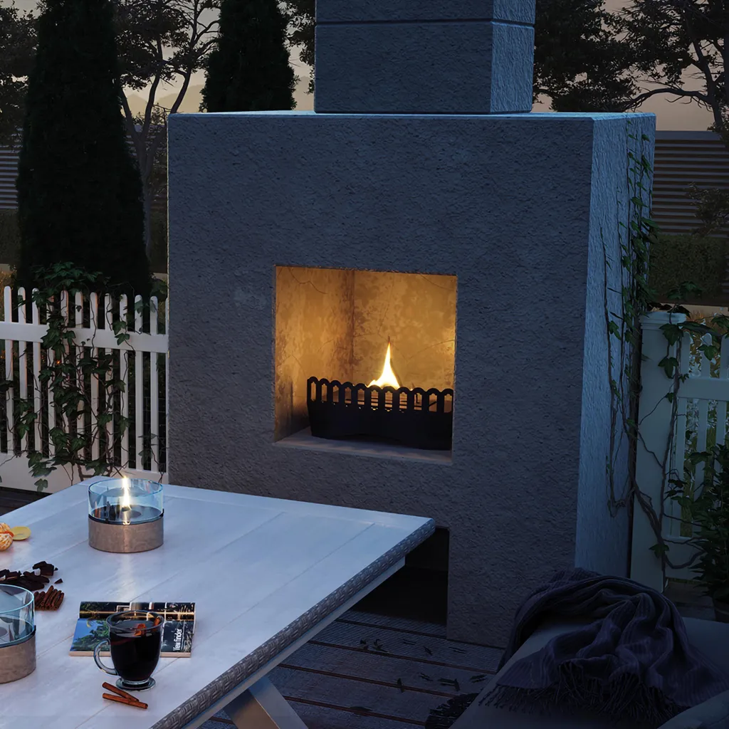 Cheminée de table rechargeable Tenderflame noire design nomade chic - 2