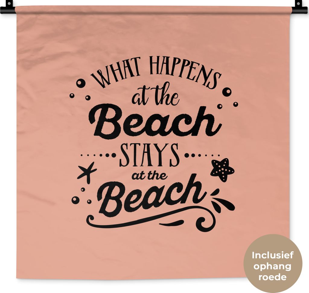 MuchoWow® Wandteppich Wandbehang Strand - Seestern - Produktbild 