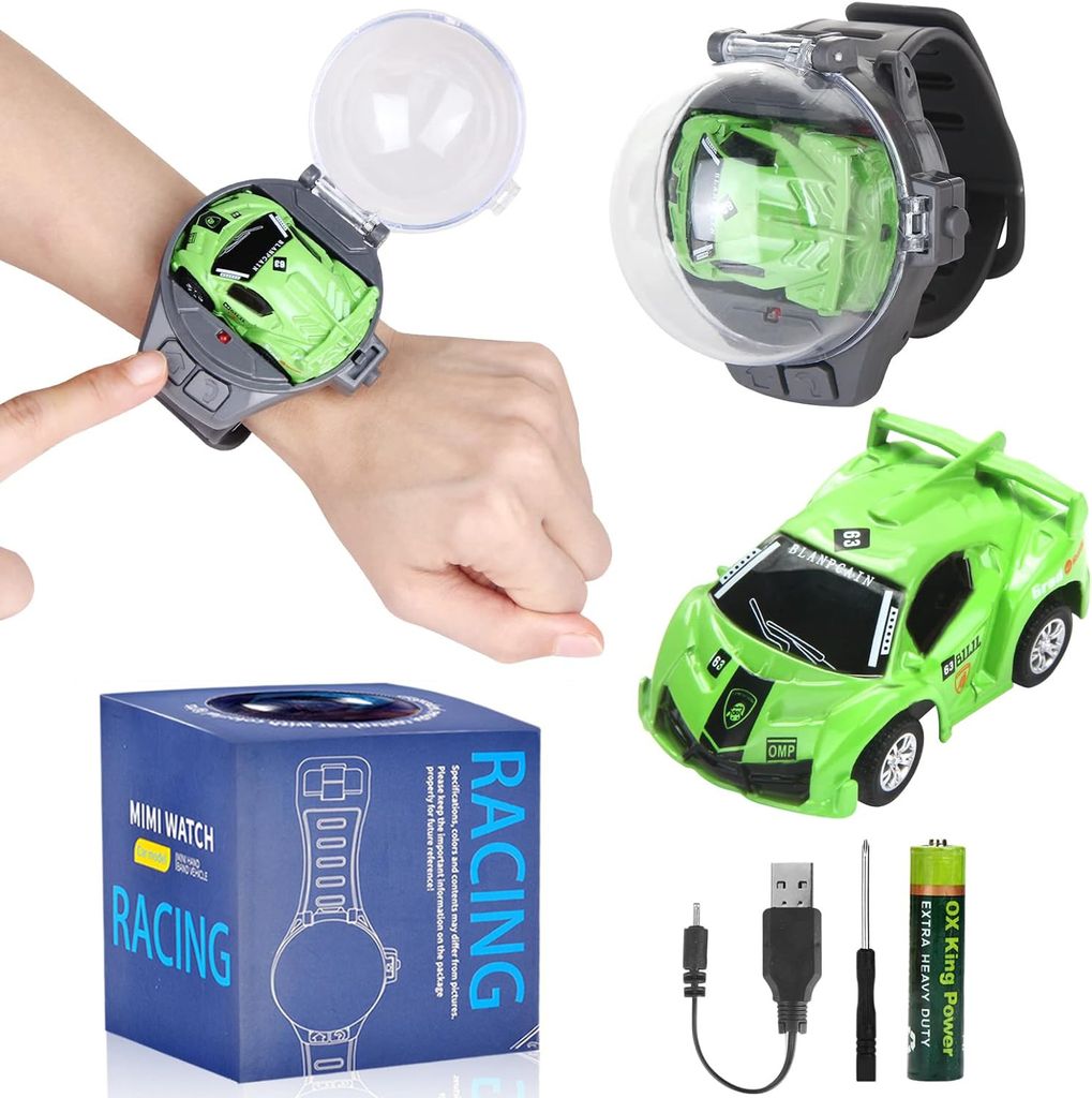 Mini Fernbedienung Auto Uhr Spielzeug für Kinder, 2,4 GHz USB