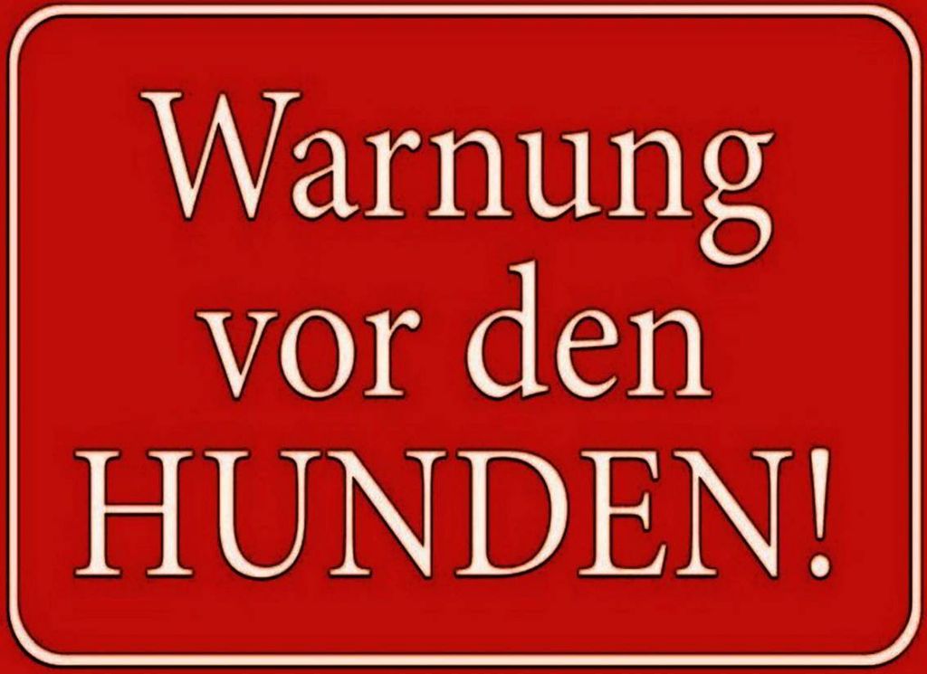 vianmo Holzschild 30x40 cm Warnung vor den Hunden