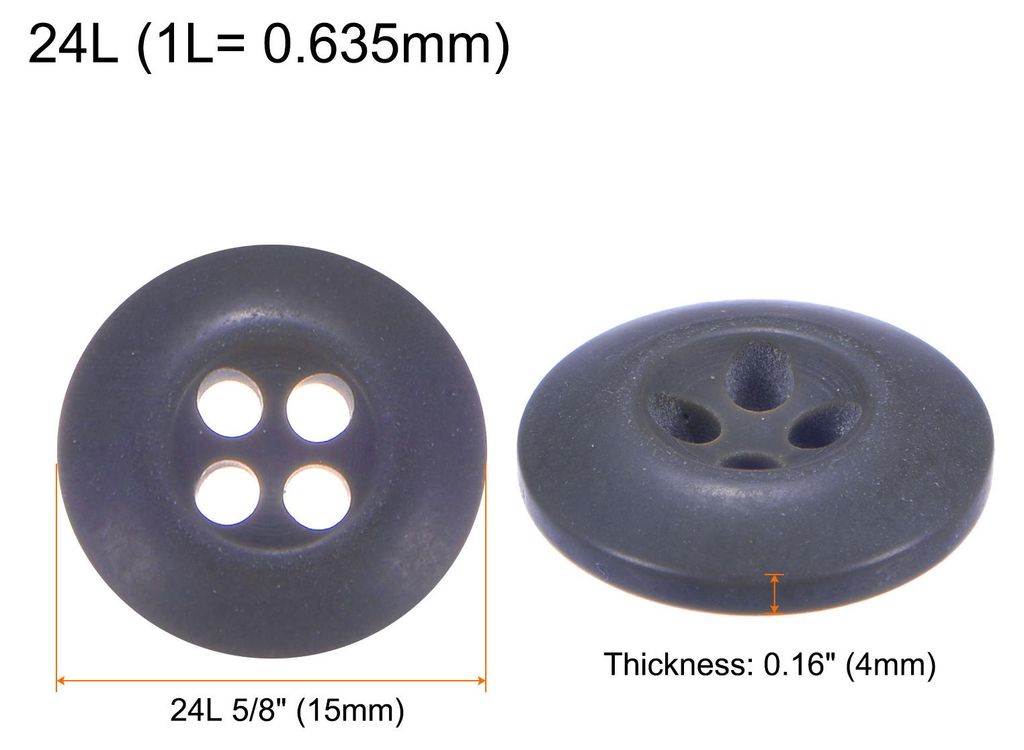 12 Stš¹ck Kn?pfe 15mm Runde Bastelkn?pfe Dunkelblau Matte Harz N?hkn?pfe 4-Loch zum Ann?hen Basis Button fš¹r Handwerk Scrapbooking Dekor Kleid...