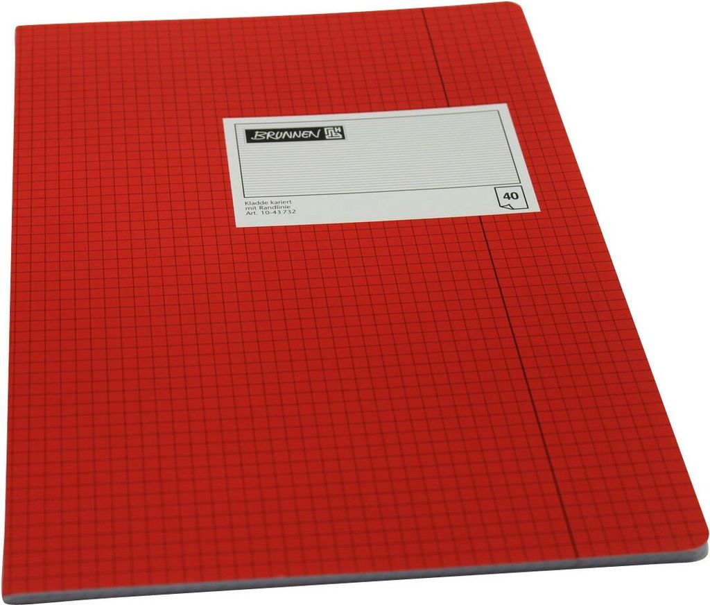 BRUNNEN Diarien A4 kariert Lineatur 10 40 Blatt Glanzkarton 1043732