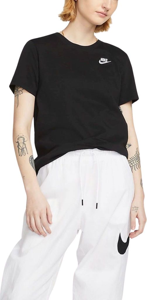 NIKE Sportswear Club Essentials T-Shirt Damen schwarz M Produktbild 16