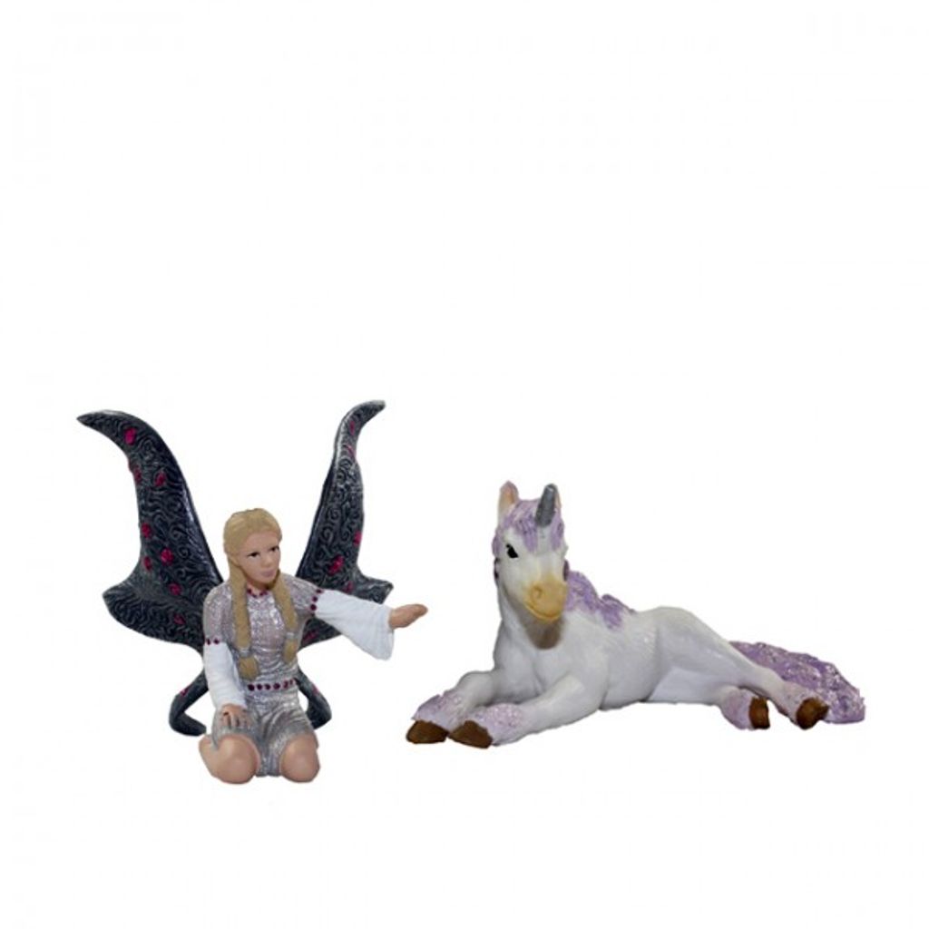Spielset Schleich Lindariel with Unicorn Foal 70424 3+ Produktbild 