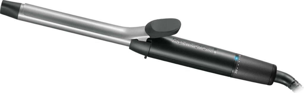 A curling iron is shown against a white background.