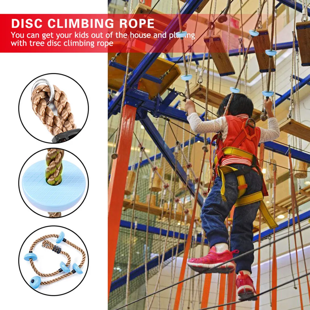 Jouet disque d'escalade extérieur pour parcours d'obstacles et jardin