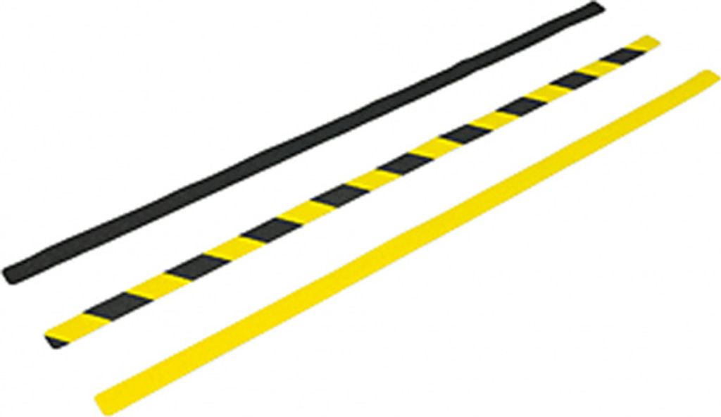 Antirutsch Formteil, Typ Universal, gelb/schwarz, 25x800 mm