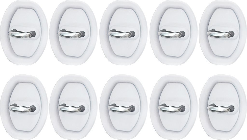 10 Stück Auto-Türverriegelungsschutzabdeckungen aus Silikon, geräuschreduzierend, universell, einfach zu installierende Stoßdämpfer, Fahrzeugt...