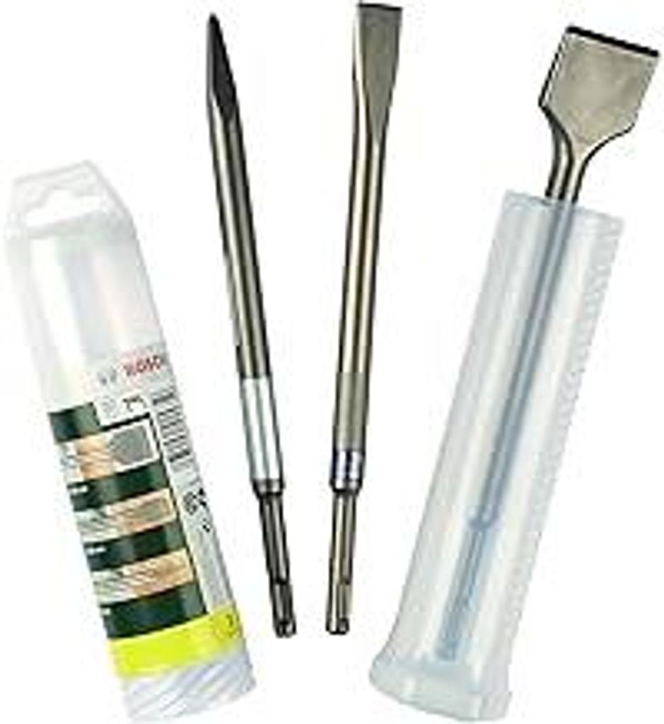 Bosch Home and Garden 3tlg. Meißel Set SDS-plus (für Beton und Mauerwerk, Zubehör Bohrhammer)