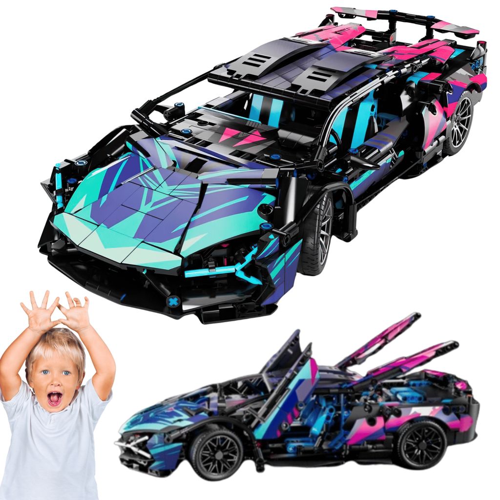 Mega Konstruktionsset Lamborghini Cyberpunk Edition  1314 Produktbild 