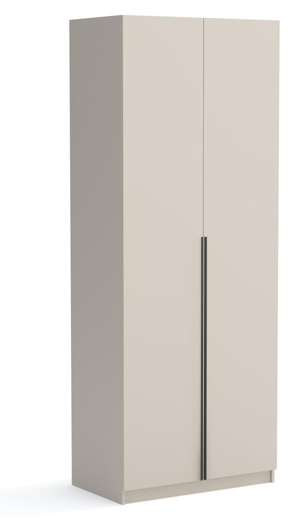 Kleiderschrank, Drehtürenschrank 2-türig, 90cm breit, matt, Produktbild 