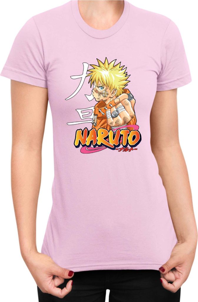 Damen T-Shirt Naruto Naruto 06, Lady 2XL / Hellrosa