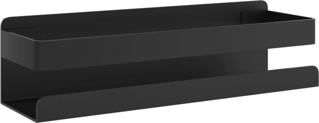 Duschablage Mattschwarz 23x6,5x6 cm Gebürsteter Edelstahl 304