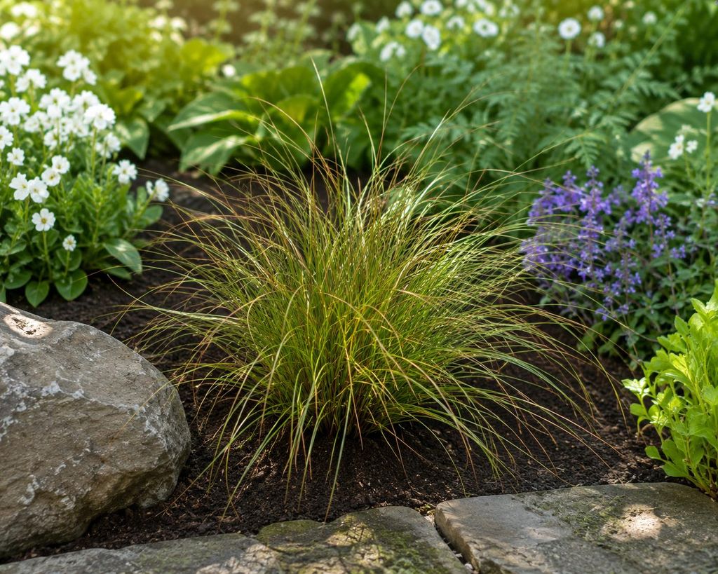 Carex brunnea 'Jenneke', circa 25 cm – Segale giapponese – Immagine del prodotto  Immagine generata dall'IA