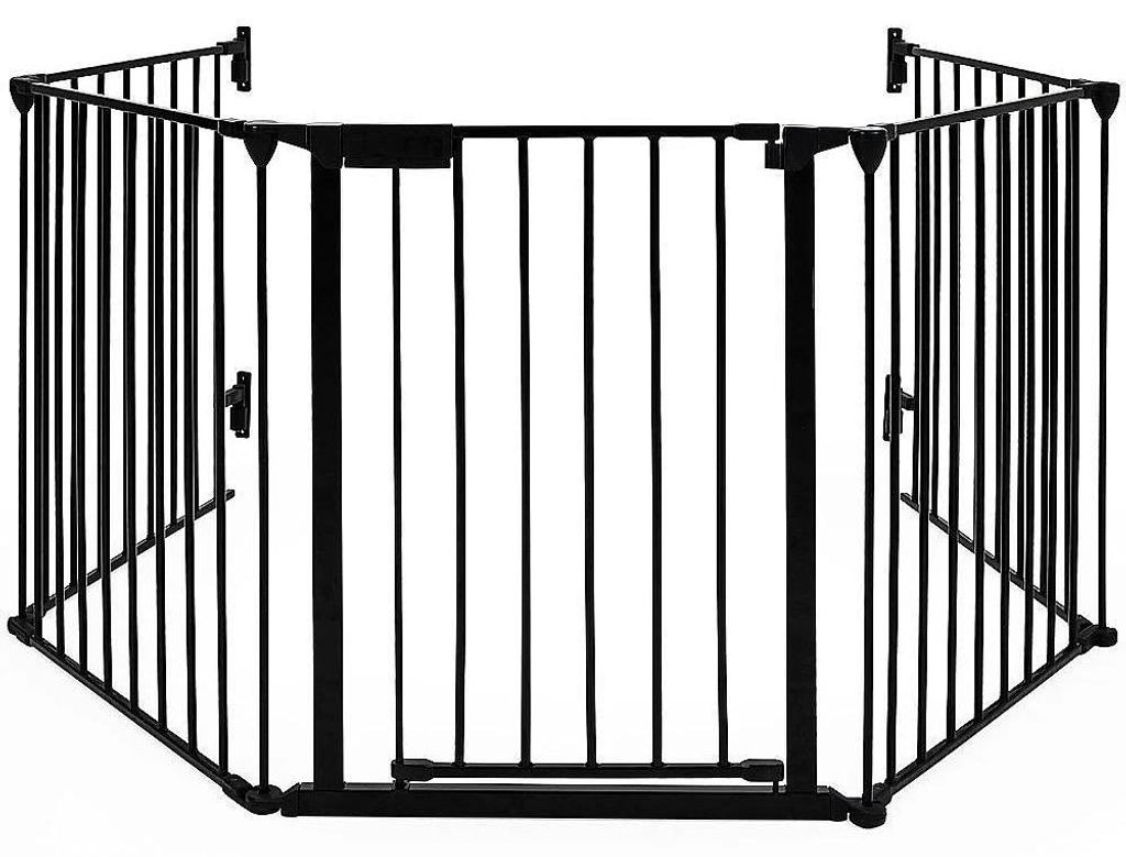 Hundegitter - Sicherheitsgitter - 5 Paneele - 300 cm - Schwarz