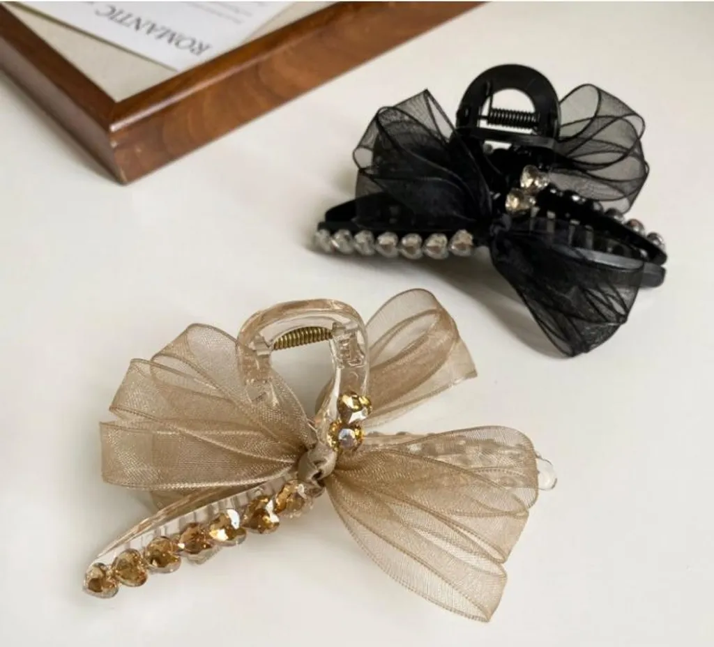 Fermaglio XL Flamenco Mystique Crema: Eleganza per Capelli 11x5cm - 5