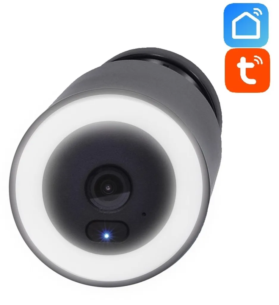 Caméra de surveillance extérieure WIFI avec projecteur LED blanc SOLIGHT