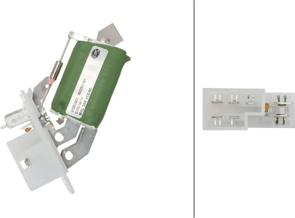 Résistance ventilateur intérieur 12V pour réparer ventilation Opel Vectra