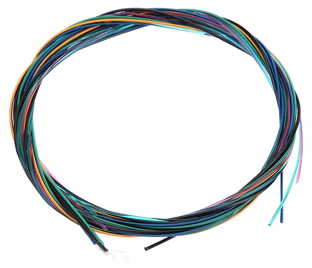 Umweltfreundliche Gitarrensaiten aus farbigem Nylon und Kupferlegierung für klassische Folk-Akustikgitarren