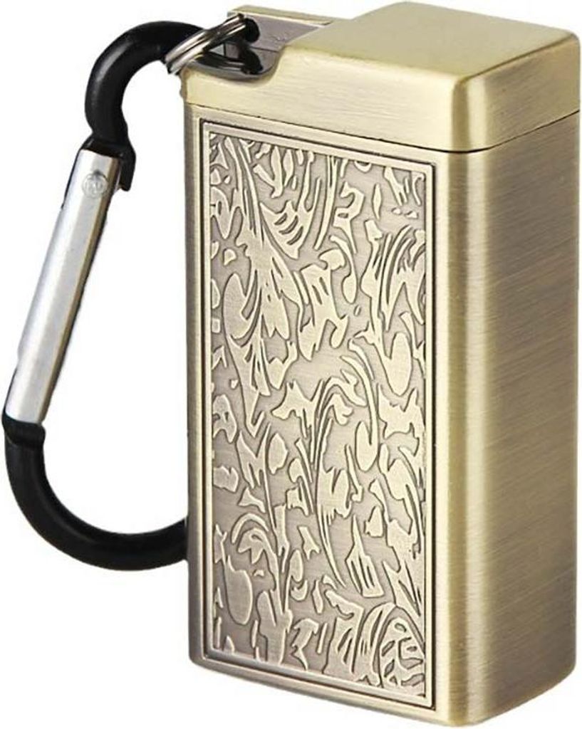 INF Metall Aschenbecher mit Schlüsselanhänger und Karabiner Produktbild 