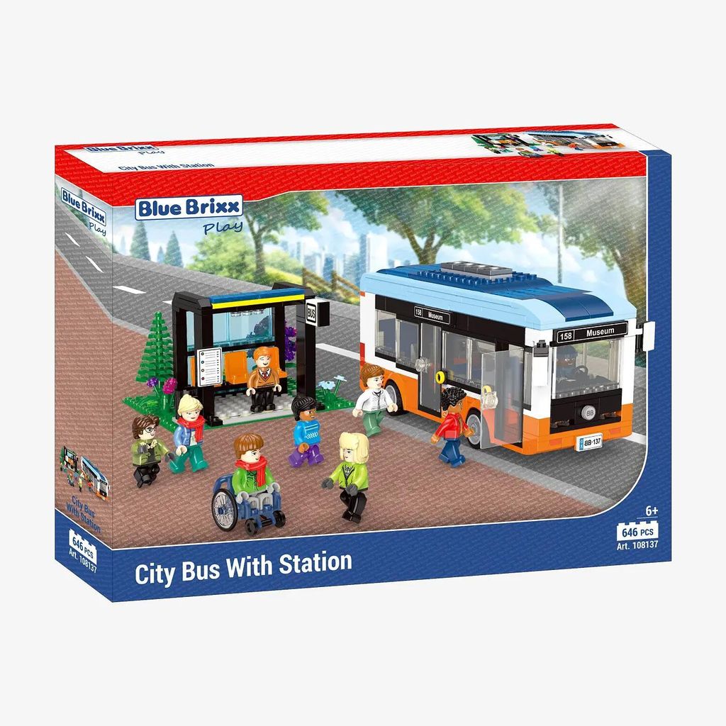 Blue Brixx Stadtbus mit Haltestelle Produktbild 