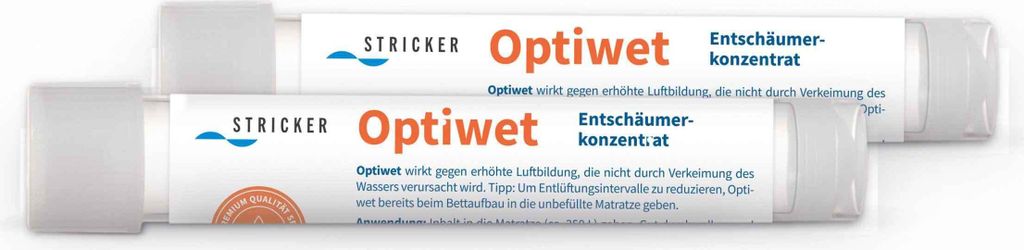 Optiwet - Luftlöser und Entschäumer für Wasserbetten - Doppelpack
