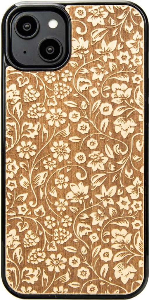 Bewood Holzhülle für iPhone 15 Plus WILD FLOWERS ANIEGRE