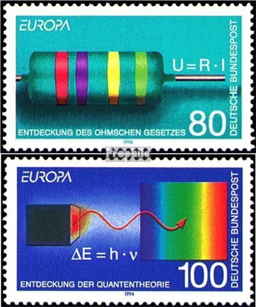 Briefmarken BRD (BR.Deutschland) 1994 Mi 1732-1733 (kompl.Ausgabe) postfrisch Europa