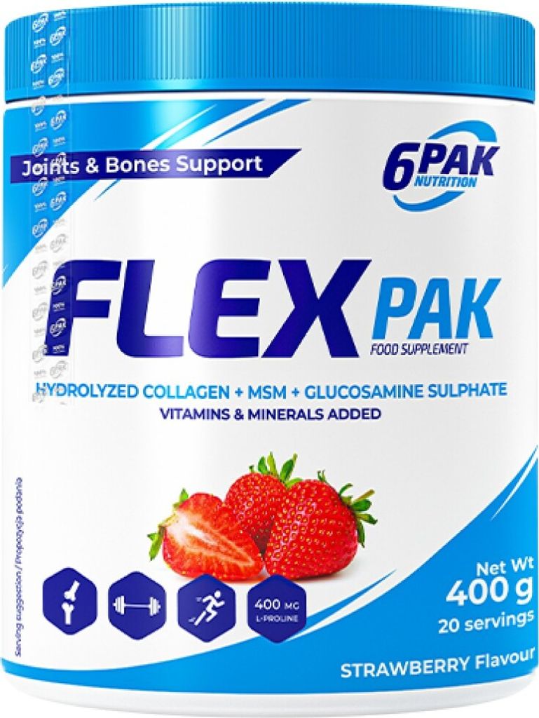 6PAK Nutrition | Flex Pak Powder | Collagen & Glucosamine, Produktbild 