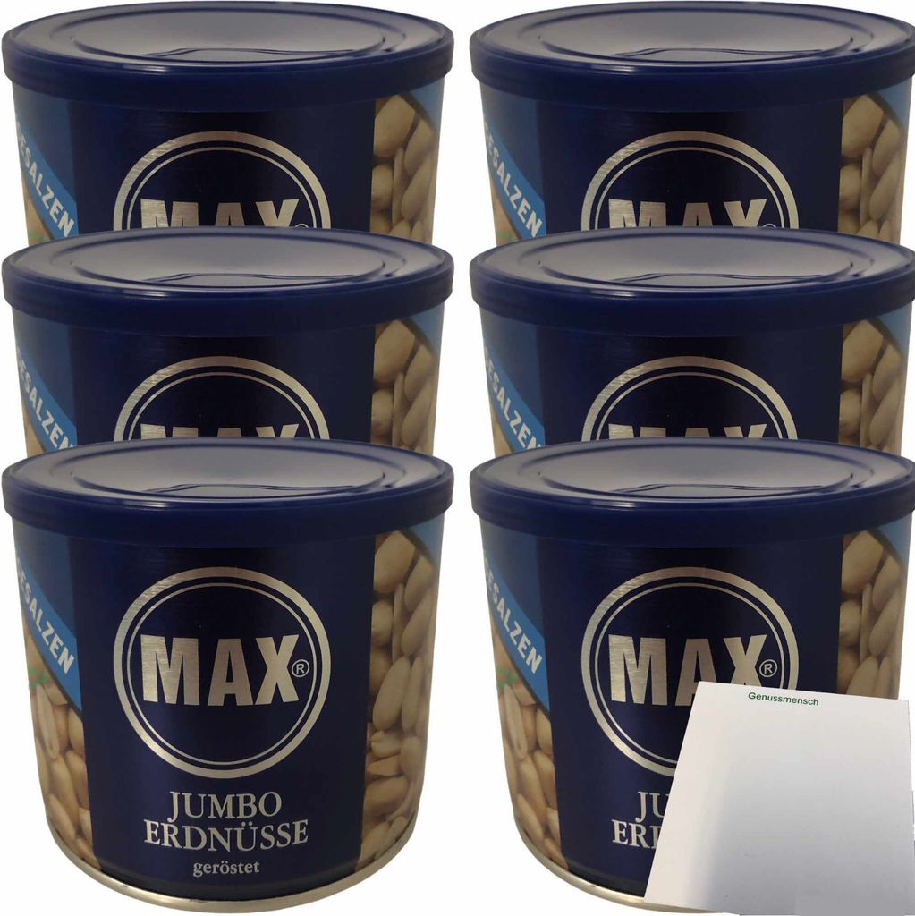Max Jumbo Erdnüsse geröstet & ungesalzen 6er Pack (6x300g Produktbild 