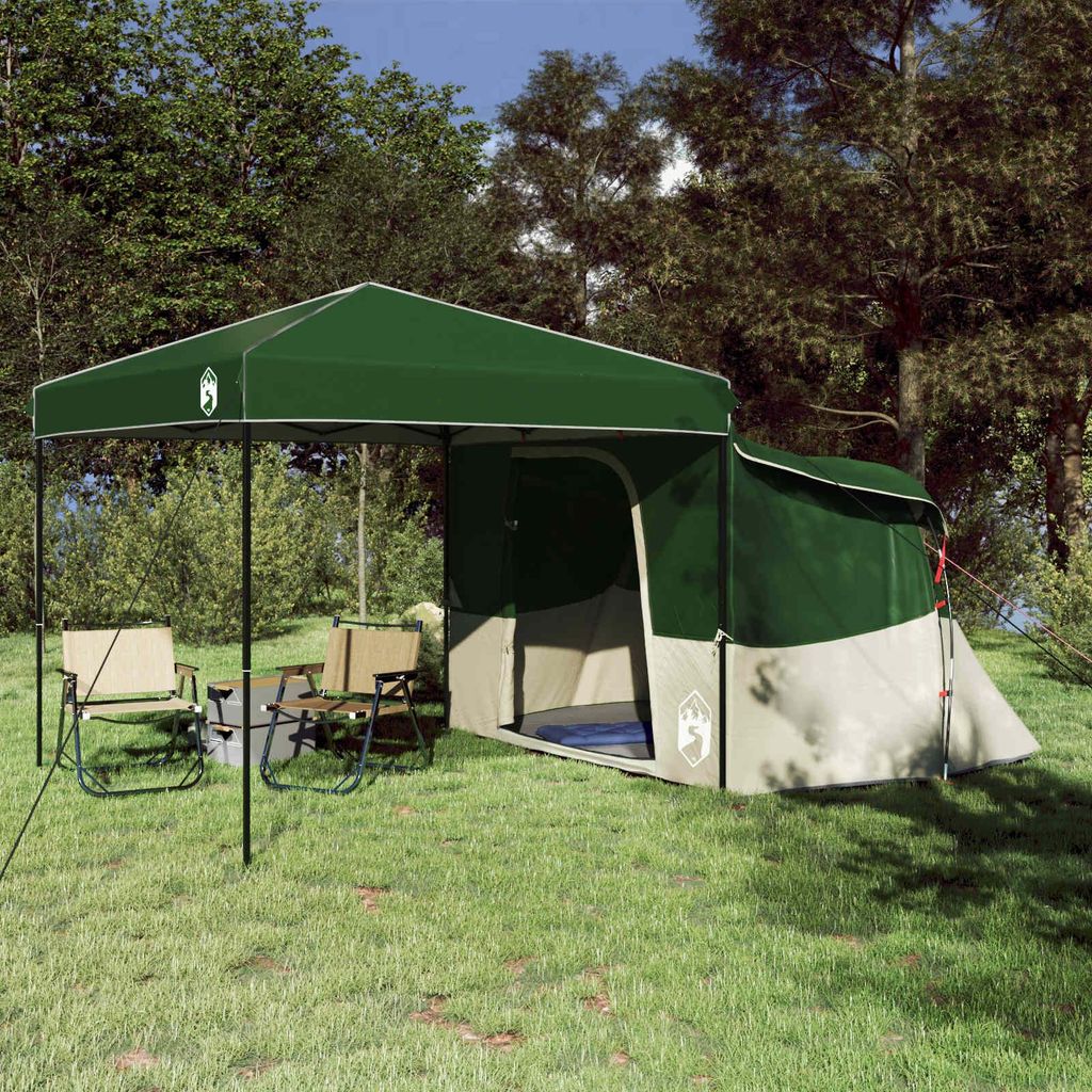 Camping-Zelt-Set mit Dach (2 pcs)- CLORIS - Grün Taffeta und Stoff - Campingzelte C5