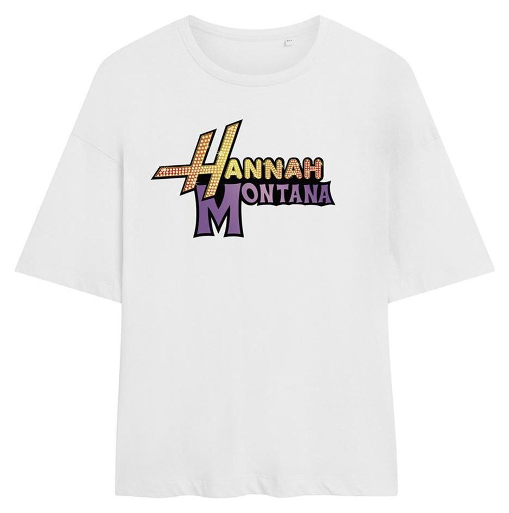 Hannah Montana - "Camp Rock" T-Shirt für Damen, Übergroß TV34794 (M) (Weiß)