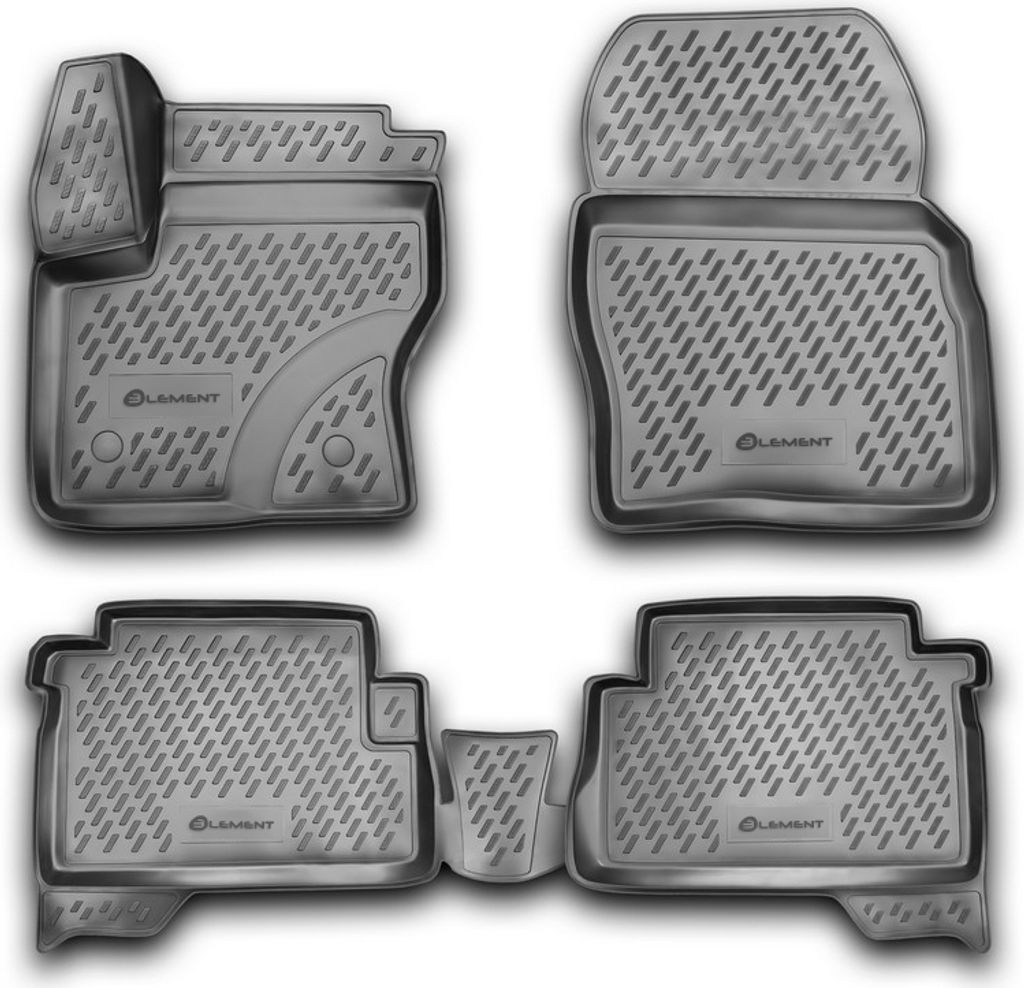 ELEMENT Gummi-Fussmatten 3D kompatible mit FORD Kuga, 2013->, 4 tlg.