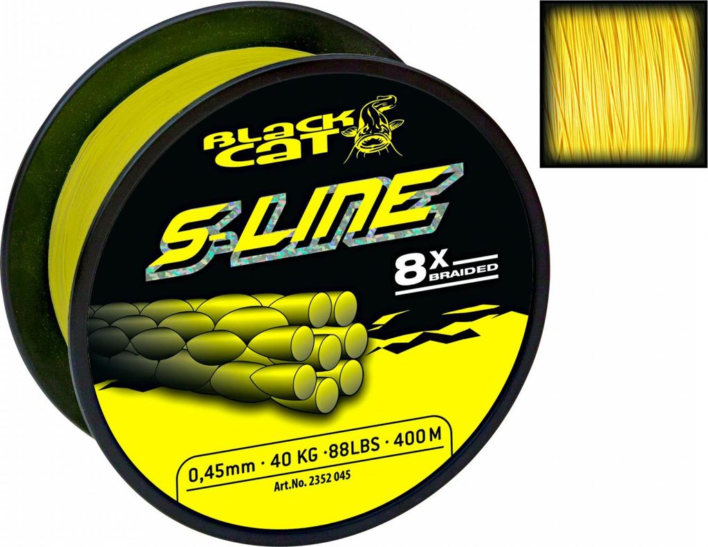 Black Cat S-Line 0,55m 70kg 450m - Wallerschnur Produktbild 